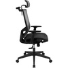image:imageFlash Furniture Ergonomic Mesh Office Chair with SynchroTilt Pivot Adjustable Headrest Lumbar Support Coat Hanger and Adjustable Arms in GrayBlack