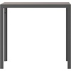 image:imageFlash Furniture Finch Commercial Grade Outdoor Dining Table 55 x 31 with Faux Teak Poly Slats and Metal Frame NaturalGrayGray TopGray Frame