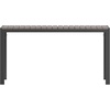 image:imageFlash Furniture Finch Commercial Grade Outdoor Dining Table 55 x 31 with Faux Teak Poly Slats and Metal Frame NaturalGrayGray TopGray Frame