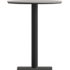 image:imageFlash Furniture Finch Commercial Grade Round 24 Table with Faux Teak Poly Slats and Steel Frame GrayGrayGray TopGray Frame