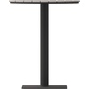 image:imageFlash Furniture Finch Commercial Grade Round 24 Table with Faux Teak Poly Slats and Steel Frame GrayGrayGray TopGray Frame