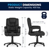 image:imageFlash Furniture Fundamentals Big amp Tall Swivel LeatherSoft Office and Gaming Chair Ergonomic Office Chair with Padded Armrests and Adjustable Height BlackBlack