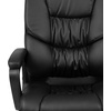 image:imageFlash Furniture Fundamentals Big amp Tall Swivel LeatherSoft Office and Gaming Chair Ergonomic Office Chair with Padded Armrests and Adjustable Height BlackBlack