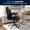 image:imageFlash Furniture Fundamentals Big amp Tall Swivel LeatherSoft Office and Gaming Chair Ergonomic Office Chair with Padded Armrests and Adjustable Height BlackBlack