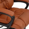 image:imageFlash Furniture Fundamentals Big amp Tall Swivel LeatherSoft Office and Gaming Chair Ergonomic Office Chair with Padded Armrests and Adjustable Height BlackBrown