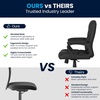 image:imageFlash Furniture Fundamentals Big amp Tall Swivel LeatherSoft Office and Gaming Chair Ergonomic Office Chair with Padded Armrests and Adjustable Height BlackBlack