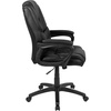 image:imageFlash Furniture Fundamentals Big amp Tall Swivel LeatherSoft Office and Gaming Chair Ergonomic Office Chair with Padded Armrests and Adjustable Height BlackBlack