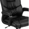 image:imageFlash Furniture Fundamentals Big amp Tall Swivel LeatherSoft Office and Gaming Chair Ergonomic Office Chair with Padded Armrests and Adjustable Height BlackBlack