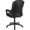 image:imageFlash Furniture Fundamentals Big amp Tall Swivel LeatherSoft Office and Gaming Chair Ergonomic Office Chair with Padded Armrests and Adjustable Height BlackBlack