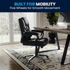 image:imageFlash Furniture Fundamentals Big amp Tall Swivel LeatherSoft Office and Gaming Chair Ergonomic Office Chair with Padded Armrests and Adjustable Height BlackBlack
