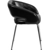 image:imageFlash Furniture Fusion Series LeatherSoft Upholstered Side Reception Chair Retro Padded Lounge Chair for Living Room or Office WhiteBlack