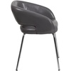 image:imageFlash Furniture Fusion Series LeatherSoft Upholstered Side Reception Chair Retro Padded Lounge Chair for Living Room or Office WhiteGrey