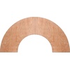 image:imageFlash Furniture Ginny Commercial Grade 55 ft x 2 ft Serpentine Wood Folding Banquet Table