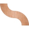 image:imageFlash Furniture Ginny Commercial Grade 55 ft x 2 ft Serpentine Wood Folding Banquet Table