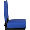 image:imageFlash Furniture Grandstand Portable Stadium Seat for Bleachers or Benches Folding Padded Stadium Chair with Carrying Handle 500 lb Weight Capacity PurpleBlue