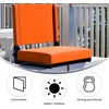 image:imageFlash Furniture Grandstand Portable Stadium Seat for Bleachers or Benches Folding Padded Stadium Chair with Carrying Handle 500 lb Weight Capacity PurpleOrange