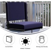 image:imageFlash Furniture Grandstand Portable Stadium Seat for Bleachers or Benches Folding Padded Stadium Chair with Carrying Handle 500 lb Weight Capacity PurpleNavy