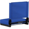 image:imageFlash Furniture Grandstand Portable Stadium Seat for Bleachers or Benches Folding Padded Stadium Chair with Carrying Handle 500 lb Weight Capacity PurpleBlue