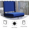 image:imageFlash Furniture Grandstand Portable Stadium Seat for Bleachers or Benches Folding Padded Stadium Chair with Carrying Handle 500 lb Weight Capacity PurpleBlue