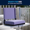 image:imageFlash Furniture Grandstand Portable Stadium Seat for Bleachers or Benches Folding Padded Stadium Chair with Carrying Handle 500 lb Weight Capacity PurplePurple