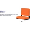 image:imageFlash Furniture Grandstand Portable Stadium Seat for Bleachers or Benches Folding Padded Stadium Chair with Carrying Handle 500 lb Weight Capacity PurpleOrange