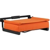 image:imageFlash Furniture Grandstand Portable Stadium Seat for Bleachers or Benches Folding Padded Stadium Chair with Carrying Handle 500 lb Weight Capacity PurpleOrange