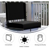 image:imageFlash Furniture Grandstand Portable Stadium Seat for Bleachers or Benches Folding Padded Stadium Chair with Carrying Handle 500 lb Weight Capacity PurpleBlack
