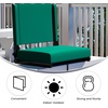 image:imageFlash Furniture Grandstand Portable Stadium Seat for Bleachers or Benches Folding Padded Stadium Chair with Carrying Handle 500 lb Weight Capacity PurpleHunter Green