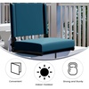 image:imageFlash Furniture Grandstand Portable Stadium Seat for Bleachers or Benches Folding Padded Stadium Chair with Carrying Handle 500 lb Weight Capacity PurpleTeal