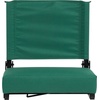 image:imageFlash Furniture Grandstand Portable Stadium Seat for Bleachers or Benches Folding Padded Stadium Chair with Carrying Handle 500 lb Weight Capacity PurpleHunter Green
