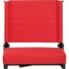 image:imageFlash Furniture Grandstand Portable Stadium Seat for Bleachers or Benches Folding Padded Stadium Chair with Carrying Handle 500 lb Weight Capacity PurpleRed