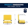 image:imageFlash Furniture Grandstand Portable Stadium Seat for Bleachers or Benches Folding Padded Stadium Chair with Carrying Handle 500 lb Weight Capacity PurpleYellow