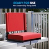 image:imageFlash Furniture Grandstand Portable Stadium Seat for Bleachers or Benches Folding Padded Stadium Chair with Carrying Handle 500 lb Weight Capacity PurpleRed