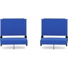 image:imageFlash Furniture Grandstand Portable Stadium Seat for Bleachers or Benches Folding Padded Stadium Chair with Carrying Handle 500 lb Weight Capacity PurpleBlue