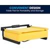 image:imageFlash Furniture Grandstand Portable Stadium Seat for Bleachers or Benches Folding Padded Stadium Chair with Carrying Handle 500 lb Weight Capacity PurpleYellow
