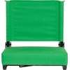 image:imageFlash Furniture Grandstand Portable Stadium Seat for Bleachers or Benches Folding Padded Stadium Chair with Carrying Handle 500 lb Weight Capacity PurpleBright Green