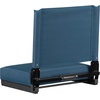 image:imageFlash Furniture Grandstand Portable Stadium Seat for Bleachers or Benches Folding Padded Stadium Chair with Carrying Handle 500 lb Weight Capacity PurpleTeal