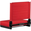 image:imageFlash Furniture Grandstand Portable Stadium Seat for Bleachers or Benches Folding Padded Stadium Chair with Carrying Handle 500 lb Weight Capacity PurpleRed