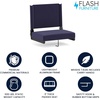 image:imageFlash Furniture Grandstand Portable Stadium Seat for Bleachers or Benches Folding Padded Stadium Chair with Carrying Handle 500 lb Weight Capacity PurpleNavy
