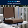 image:imageFlash Furniture Grandstand Portable Stadium Seat for Bleachers or Benches Folding Padded Stadium Chair with Carrying Handle 500 lb Weight Capacity PurpleBrown