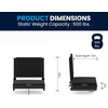 image:imageFlash Furniture Grandstand Portable Stadium Seat for Bleachers or Benches Folding Padded Stadium Chair with Carrying Handle 500 lb Weight Capacity PurpleBlack