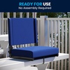 image:imageFlash Furniture Grandstand Portable Stadium Seat for Bleachers or Benches Folding Padded Stadium Chair with Carrying Handle 500 lb Weight Capacity PurpleBlue