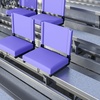 image:imageFlash Furniture Grandstand Portable Stadium Seat for Bleachers or Benches Folding Padded Stadium Chair with Carrying Handle 500 lb Weight Capacity PurplePurple