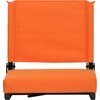image:imageFlash Furniture Grandstand Portable Stadium Seat for Bleachers or Benches Folding Padded Stadium Chair with Carrying Handle 500 lb Weight Capacity PurpleOrange