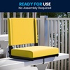 image:imageFlash Furniture Grandstand Portable Stadium Seat for Bleachers or Benches Folding Padded Stadium Chair with Carrying Handle 500 lb Weight Capacity PurpleYellow