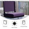 image:imageFlash Furniture Grandstand Portable Stadium Seat for Bleachers or Benches Folding Padded Stadium Chair with Carrying Handle 500 lb Weight Capacity PurpleDark Purple