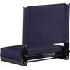 image:imageFlash Furniture Grandstand Portable Stadium Seat for Bleachers or Benches Folding Padded Stadium Chair with Carrying Handle 500 lb Weight Capacity PurpleNavy