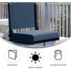 image:imageFlash Furniture Grandstand Portable Stadium Seat for Bleachers or Benches Folding Padded Stadium Chair with Carrying Handle 500 lb Weight Capacity PurpleNavy Blue