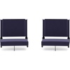 image:imageFlash Furniture Grandstand Portable Stadium Seat for Bleachers or Benches Folding Padded Stadium Chair with Carrying Handle 500 lb Weight Capacity PurpleNavy