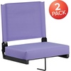 image:imageFlash Furniture Grandstand Portable Stadium Seat for Bleachers or Benches Folding Padded Stadium Chair with Carrying Handle 500 lb Weight Capacity PurplePurple